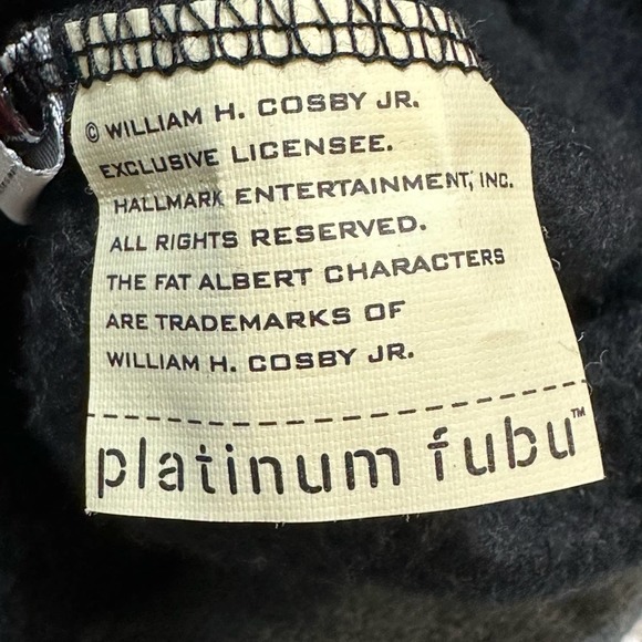 VTG Platinum Fubu Fat Albert & Junk Yard Gang Sweatshirt XL Color-Block 90's - Picture 9 of 13
